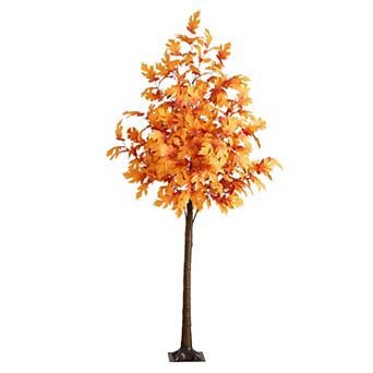 nearly natural 8-ft. Pre-Lit Artificial Autumn Maple Tree with 660 LED Lights