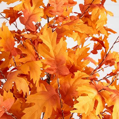 nearly natural 8-ft. Pre-Lit Artificial Autumn Maple Tree with 660 LED Lights