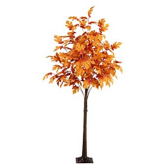nearly natural 7-ft. LED Artificial Autumn Maple Tree