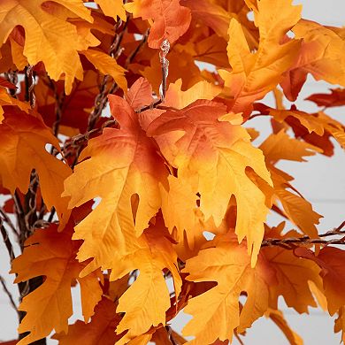 nearly natural 7-ft. LED Artificial Autumn Maple Tree