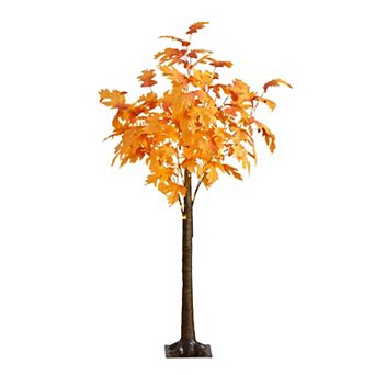 nearly natural 5-ft. Pre-Lit Artificial Autumn Maple Tree with 240 LED Lights