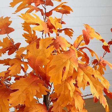 nearly natural 5-ft. Pre-Lit Artificial Autumn Maple Tree with 240 LED Lights