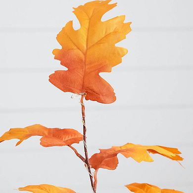 nearly natural 3-ft. Pre-Lit Artificial Autumn Maple Tree Floor Decor with 80 LED Lights