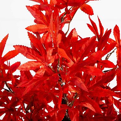 nearly natural 2-ft. Pre-Lit Artificial Autumn Maple Tree with 50 LED Lights