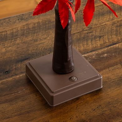 nearly natural 2-ft. Pre-Lit Artificial Autumn Maple Tree with 50 LED Lights