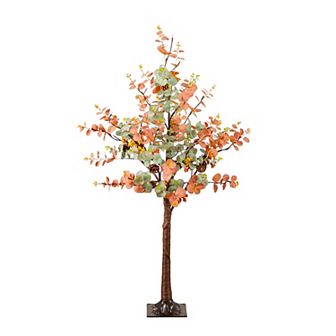 nearly natural 4-ft. Pre-Lit Artificial Eucalyptus Fall Tree with Pinecones & Berries