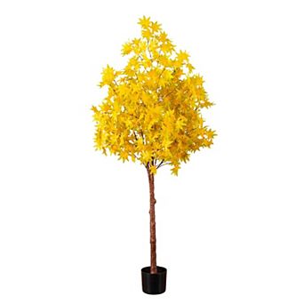 nearly natural 5-ft. Pre-Lit Artificial Autumn Maple Tree with 250 LED Lights