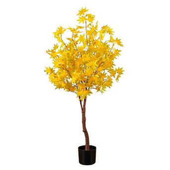 nearly natural 4-ft. Pre-Lit Artificial Autumn Maple Tree with 150 LED Lights