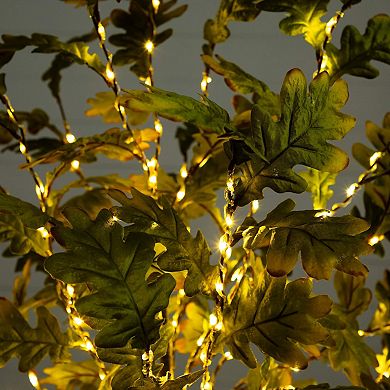 nearly natural 6-ft. Pre-Lit Artificial Autumn Oak Tree with 250 LED Lights