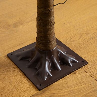 nearly natural 6-ft. Pre-Lit Artificial Autumn Oak Tree with 250 LED Lights