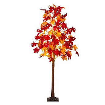 nearly natural 7-ft. Pre-Lit Artificial Weeping Maple Tree with 450 LED Lights