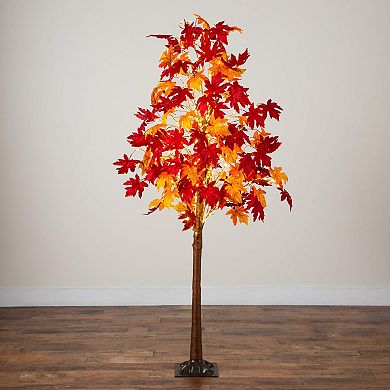 nearly natural 7-ft. Pre-Lit Artificial Weeping Maple Tree with 450 LED Lights