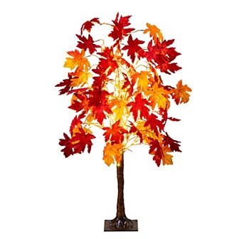 nearly natural 4-ft. Pre-Lit Artificial Weeping Maple Tree with 180 LED Lights