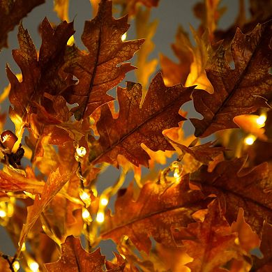 nearly natural 6-ft. Pre-Lit Artificial Autumn Maple Tree with 300 LED Lights