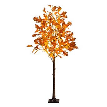 nearly natural 5-ft. Pre-Lit Artificial Autumn Maple Tree with 240 LED Lights