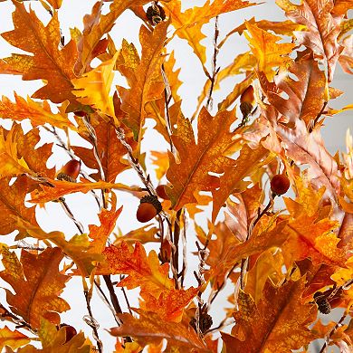 nearly natural 5-ft. Pre-Lit Artificial Autumn Maple Tree with 240 LED Lights