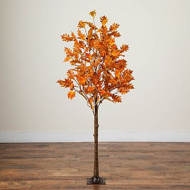 nearly natural 5-ft. Pre-Lit Artificial Autumn Maple Tree with 240 LED Lights