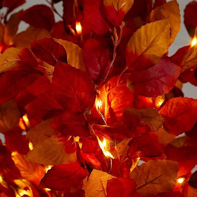 nearly natural 6-ft. Pre-Lit Artificial Autumn Tree with 300 LED Lights