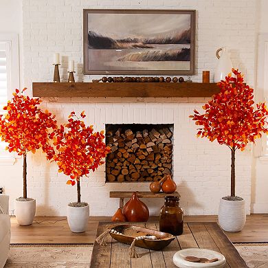 nearly natural 5-ft. Pre-Lit Artificial Fall Tree with 200 LED Lights