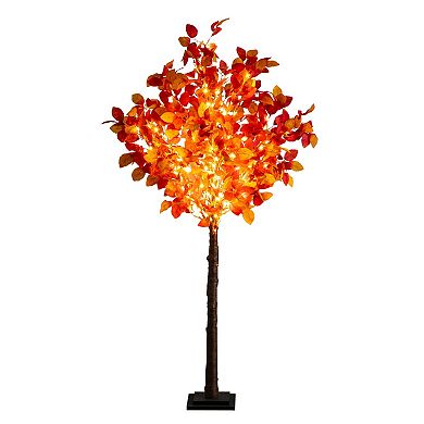 nearly natural 5-ft. Pre-Lit Artificial Fall Tree with 200 LED Lights