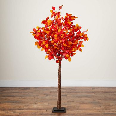 nearly natural 5-ft. Pre-Lit Artificial Fall Tree with 200 LED Lights
