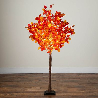 nearly natural 5-ft. Pre-Lit Artificial Fall Tree with 200 LED Lights
