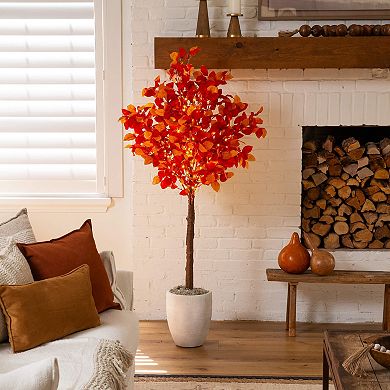 nearly natural 5-ft. Pre-Lit Artificial Fall Tree with 200 LED Lights