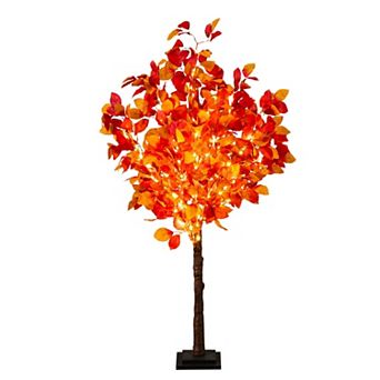 nearly natural 4-ft. Pre-Lit Artificial Autumn Tree with 160 LED Lights