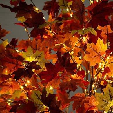 nearly natural 6-ft. Pre-Lit Artificial Maple Tree with 360 Warm White LED Lights