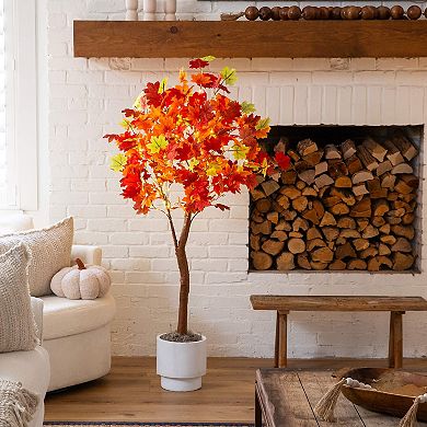 nearly natural 5-ft. Pre-Lit Artificial Maple Tree with 270 LED Lights