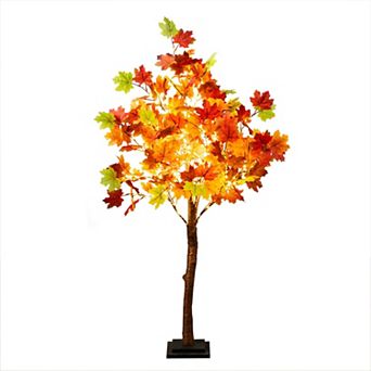 nearly natural 4-ft. Pre-Lit Artificial Maple Tree with 180 LED Lights