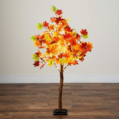 nearly natural 4-ft. Pre-Lit Artificial Maple Tree with 180 LED Lights
