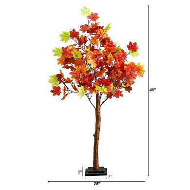 nearly natural 4-ft. Pre-Lit Artificial Maple Tree with 180 LED Lights