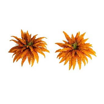 Nearly Natural 40-Inch Artificial Boston Fern - Set of 2