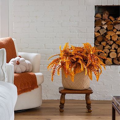 Nearly Natural 19-Inch Artificial Boston Fern 6-Piece Set