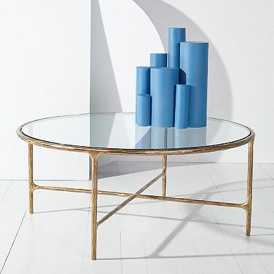 Safavieh Jessa Round Coffee Table with Open Shelf