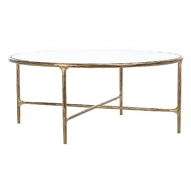 Safavieh Jessa Round Coffee Table with Open Shelf