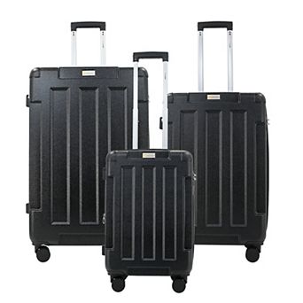 IZOD US Army 3 pc Lightweight Expandable Hard Shell Spinner Wheel Luggage Set