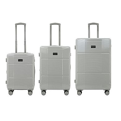 IZOD 3-Piece Lightweight Expandable Hard Shell Spinner Wheel Luggage Set