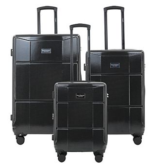 IZOD 3 pc Lightweight Expandable Hard Shell Spinner Wheel Luggage Set