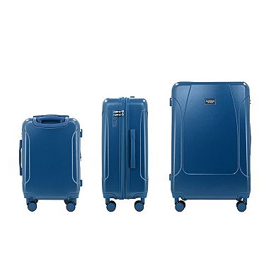 IZOD 3-Piece Lightweight Expandable Hard Shell Spinner Wheel Luggage Set