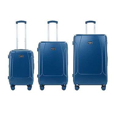 IZOD 3-Piece Lightweight Expandable Hard Shell Spinner Wheel Luggage Set