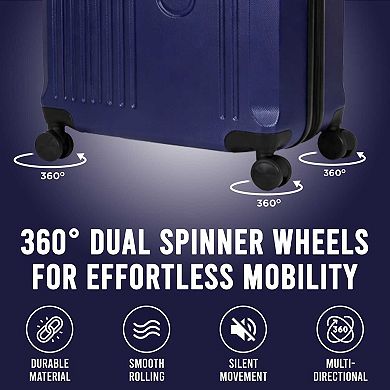 IZOD Zane 20-Inch Carry-On Hardside Spinner Luggage