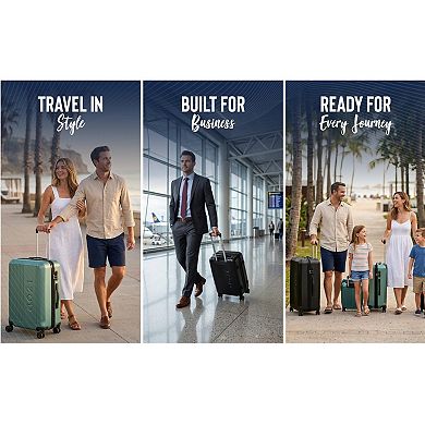 IZOD Zane 20-Inch Carry-On Hardside Spinner Luggage