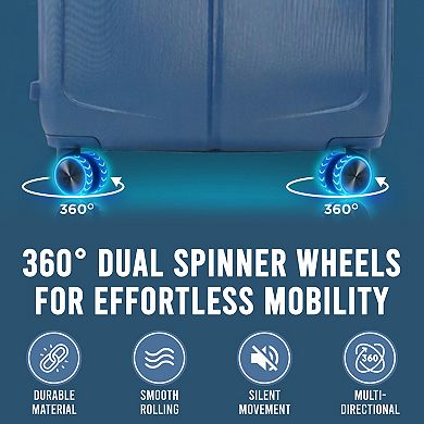 IZOD Mateo 20-Inch Carry-On Hardside Spinner Luggage