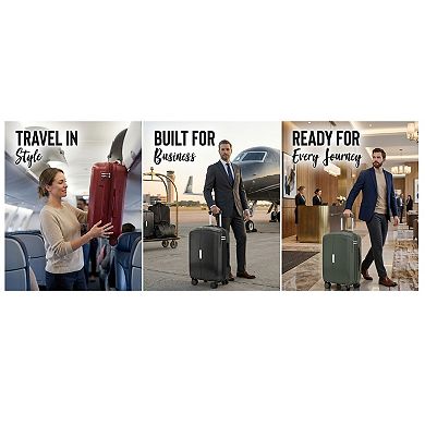 IZOD Mateo 20-Inch Carry-On Hardside Spinner Luggage