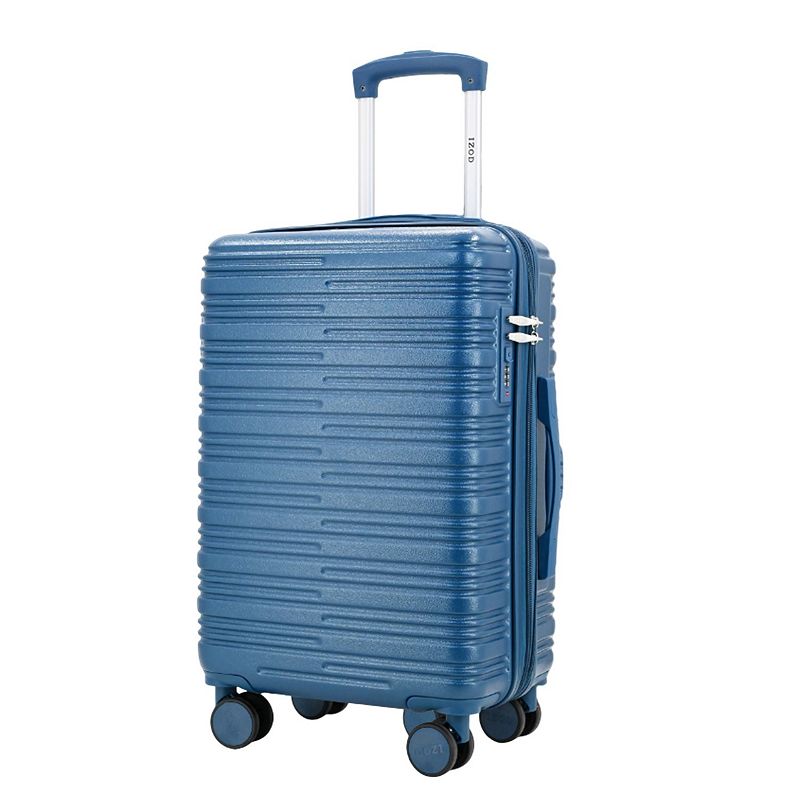 IZOD 20-Inch Carry-On Hardside Spinner Luggage, Bliss Blue