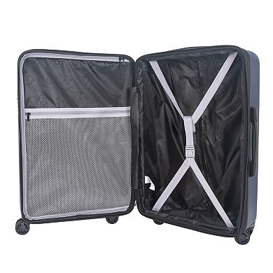 IZOD 3-Piece Lightweight ABS Hard Shell Spinner Telescopic Handle Luggage Set