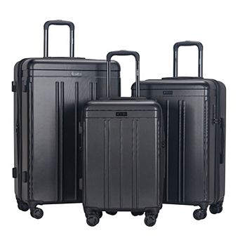 IZOD 3 pc Lightweight ABS Hard Shell Spinner Telescopic Handle Luggage Set