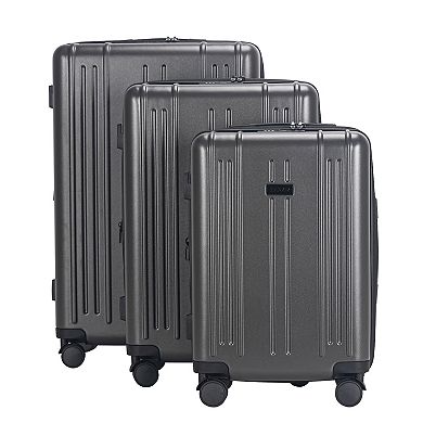 IZOD Isla 3-Piece Lightweight Hard Shell 360 Degree Spinner Wheel Luggage Set